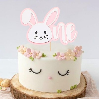 Some Bunny Is Cake Topper - Bunny 1st Cake Smash Decorations, Easter Party Su...