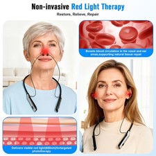 Neck-hanging Red Light 650NM Laser Therapy For Ear Nose Tinnitus Rhinitis Relief