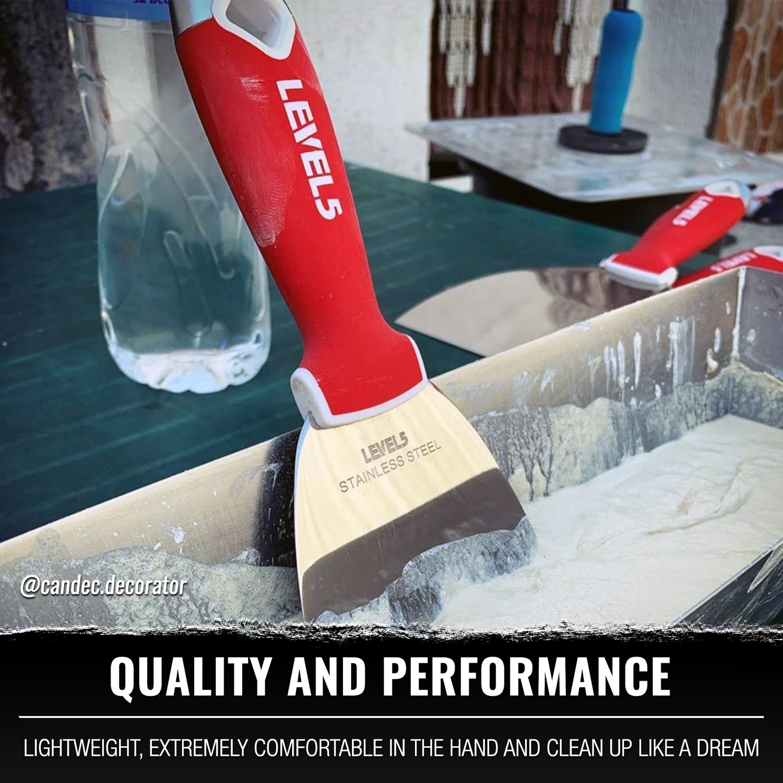 Professional Grade Putty Knife Durable Ergonomic Handle for Home Improvement ...