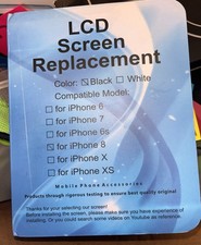 Black LCD Screen Digitizer Replacement for iPhone 8 with Tool Kit