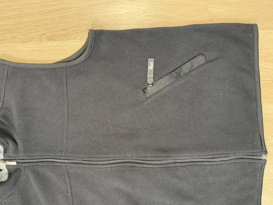 Chaleco Suéter Ashworth Vellón Cremallera Completa Negro Golf Para Hombres Talla XL Foto 2 de 4