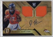2018 Panini Gold Standard Rookie Jersey Double /75 DaeSean Hamilton Auto 1dm4