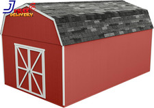 12X20 Do-It-Yourself Wooden Storage Shed with Floor Kit Does Not Include Paint