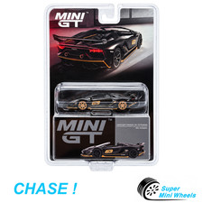 CHASE Mini GT 1:64 Lamborghini Aventador SVJ 63 Roadster Black Gold #803