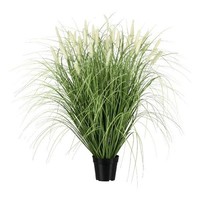 Artplants Kunst Gras Lampenputzergras Rivla Mit Rispen, Creme, 90Cm