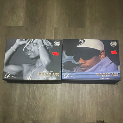 Glow in the Dark Golden Age of Rap 2Pac & Eazy-E 2 CD Set 2024 rolling tray 