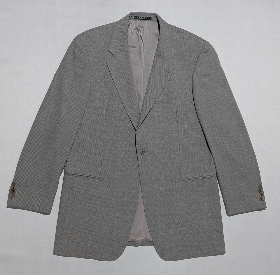 Hugo Boss 42L Made In Germany 100% Virgin Wool Suit Pants 35x31 Gray - Image 3 of 4