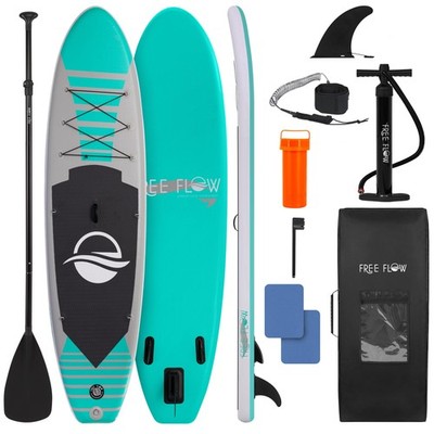 SereneLife 10  Inflatable Stand Up Paddle Board with Premium Accessories