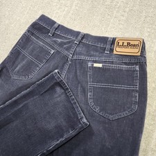 Vintage 80s LL Bean Corduroy Pants Men 31x28 READ Straight Leg USA Union Made