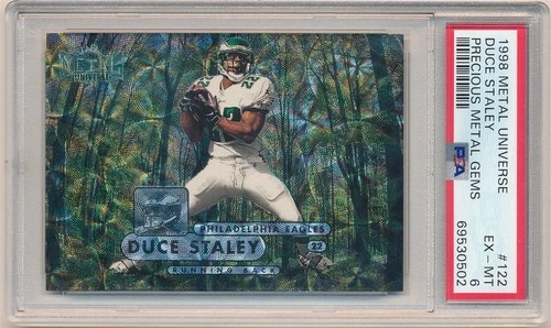 DUCE STALEY 1998 METAL UNIVERSE #122 PRECIOUS METAL GEMS PMG #37/50 PSA 6 EX-MT