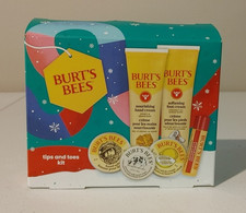 Burt's Bees Tips and Toes Skin Care Set Beeswax Hand/Foot Cream, Lip Balm
