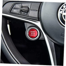 Car Engine Start Stop Button Cover for Alfa Romeo Giulia Stelvio Tonale, 