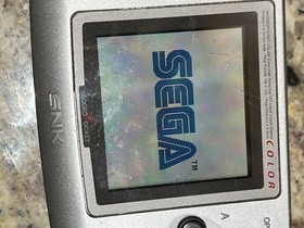 SNK NeoGeo Pocket Color Silver Handheld Console Headphone Jack