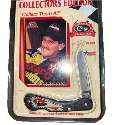 Case XX Nascar Davey Allison 1 Blade Pocket Knife 1992 Racing Series Collectible