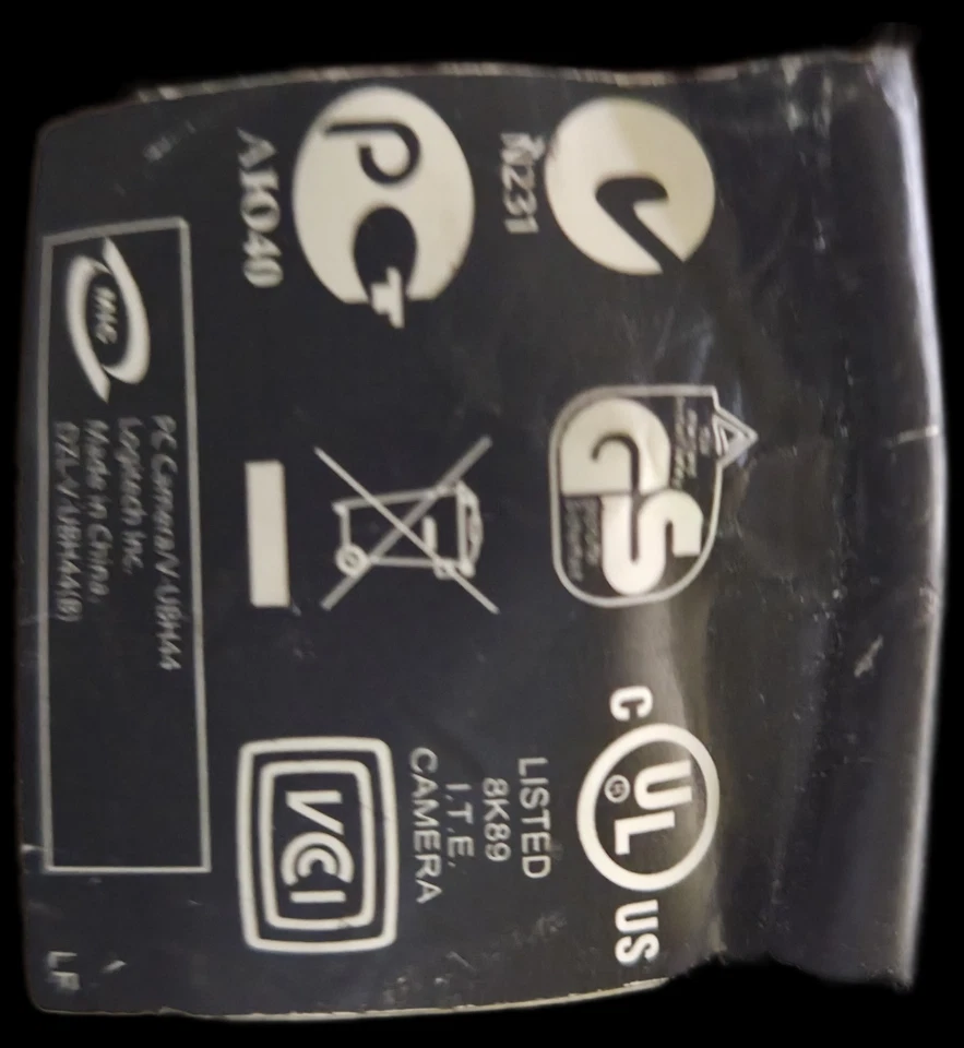 Logitech QuickCam USB Ultra Vision V-UBH44 Webcam 1.4MP - Black Tested vintage - Image 3 of 4