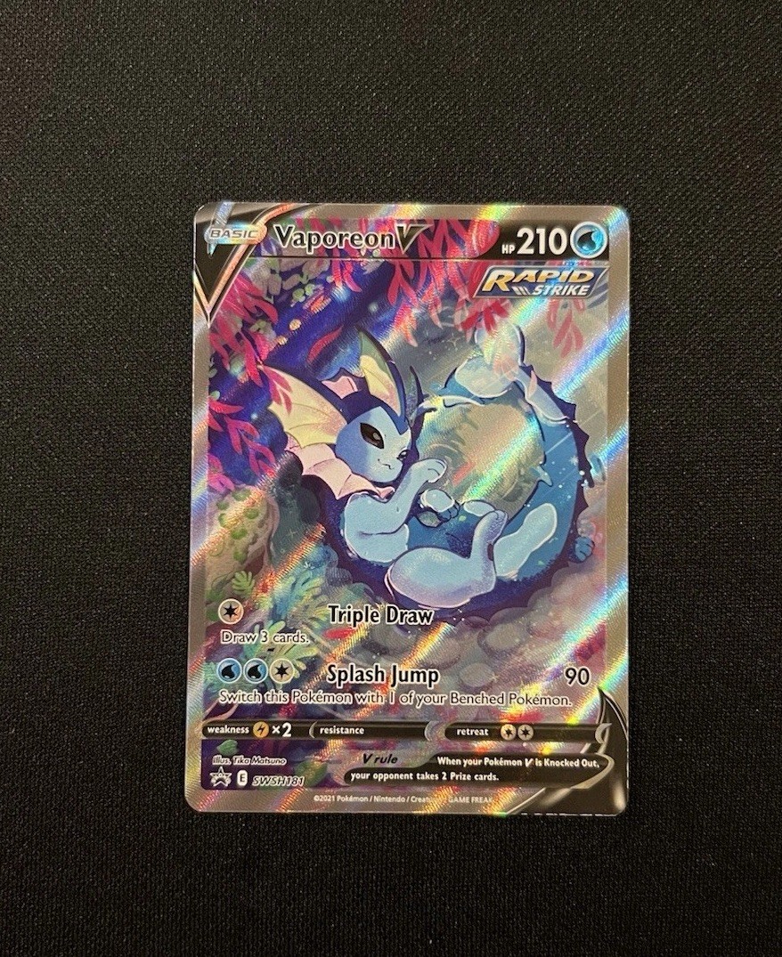 Vaporeon V SWSH181 SWSH: Sword & Shield Promo Cards Holo