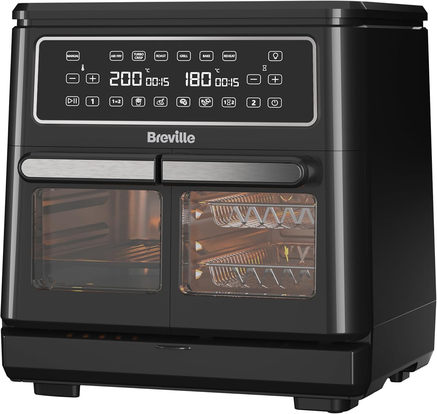 Breville Halo Flexi VDF130 Extra Large Dual Air Fryer - Black (Damaged/Dirty)