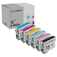 6PK T078 Printer Ink Cartridges for Epson 78 Stylus Photo RX680 RX595 R380 RX580