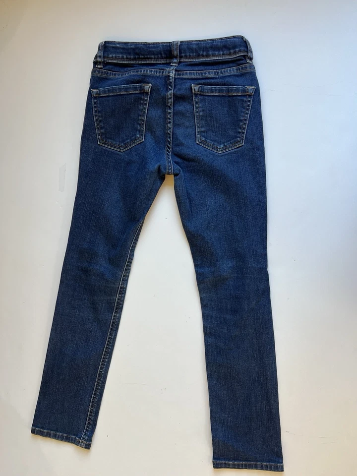 Mini Boden Girls Size 9 Denim Jeans Pants Blue Adjustable Waist - Image 2 of 3