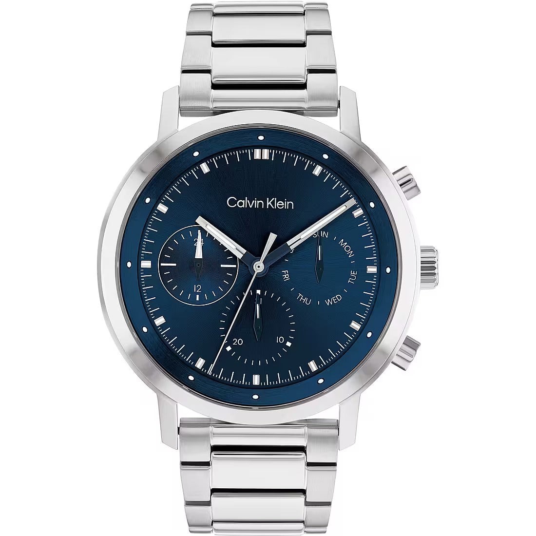 Mens Wristwatch CK CALVIN KLEIN ARCHITECTURAL 25200063 Multifunction Steel Blue