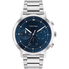 Image of Mens Wristwatch CK CALVIN KLEIN ARCHITECTURAL 25200063 Multifunction Steel Blue