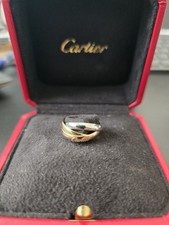 Carrier Trinity Ring 18ct 3 Colour Gold with Cartier Certificate, Size F / 44mm
