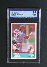 TODD ZEILE GMA ISA GEM 10 ~ Score Rookie Young Superstars GMA St Louis Cards
