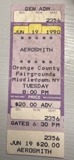 AEROSMITH/BLACK CROWES RARE UNUSED CONCERT TICKET MIDDLETOWN, NY 06/19/1990