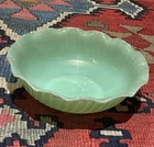 Vintage Anchor Hocking or Fire King jadeite swirl glass bowl