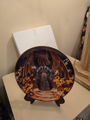 Dragon Fire Wizard Royal Doulton Franklin Mint Plate NIB RA 9408 Mint condition - Picture 9 of 13