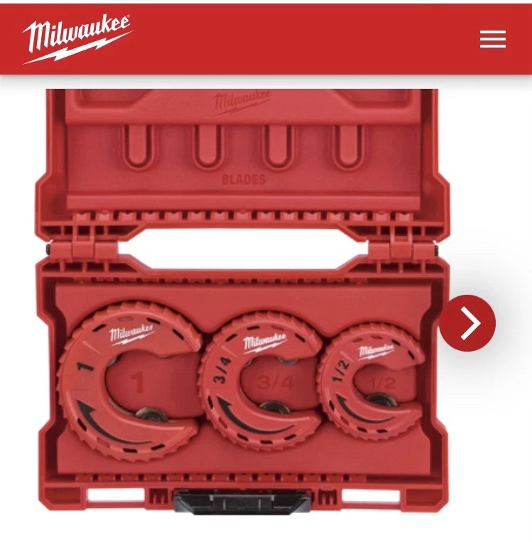 Milwaukee 48-22-4263 3 Piece Close Quarters Tubing Cutter Set - Image 2 of 4