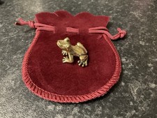 Lucky Dinky Miniature Brass/alloy Frog Collectable Pouch Pets Ornaments, Gift