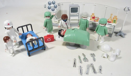 Playmobil 3459 Operating Room Set Medical Surgery Hospital Figures Vintage