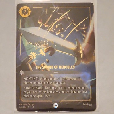 Disney Lorcana The Sword of Hercules Enchanted 240/204 Whispers in the Well NMT