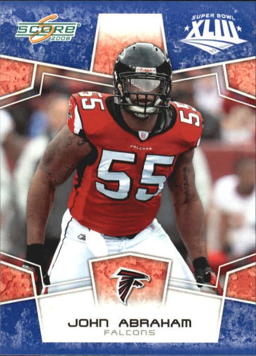 2008 Score Super Bowl XLIII Blue #17 John Abraham - FB