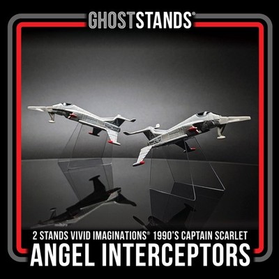 Angel Interceptor Captain Scarlet Display Ständer x2 | Für lebendige Fantasie Spielzeug