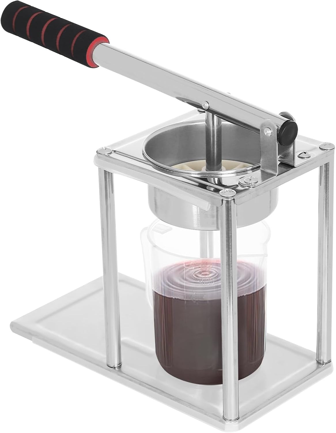 Professionelle Edelstahl Saftpresse Handpresse Mechanischer Entsafter Standentsa