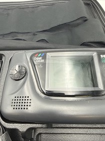 Sega Game Gear Console Lot 5 Games Carrying Case Charger Powers On Clean READ