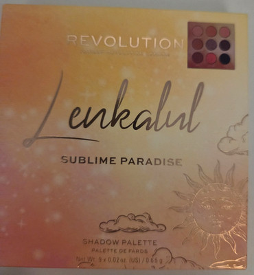 NIB Revolution Lenkalul Sublime paradise 9 Color Eyeshadow Palette
