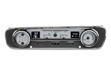 Dakota Digital 1964-65 Ford Falcon Ranchero Mustang HDX Instruments Silver Alloy