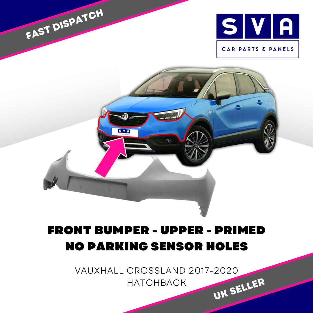Vauxhall Crossland 2017-2020 Front Bumper Upper Primed - Insurance Approved New