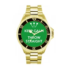 Toff London TLWL-8803 Mens Green Keep Calm Throw Straight Watch
