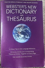 Webster's New World Dictionary and Thesaurus 2010, Trade Paperback 