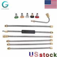 Washer Extension Wand 4000 PSI Pressure For 8ft Replacement Lance 5 Nozzle Tips