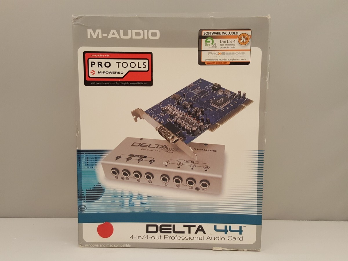 M-AUDIO Delta 44 Professional 4 In / 4 Out Audio Card & Breakout