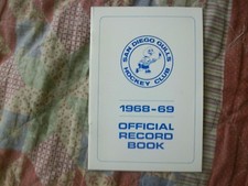 1968-69 SAN DIEGO GULLS MEDIA GUIDE Yearbook WILLIE O'REE Program 1969 WHL AD