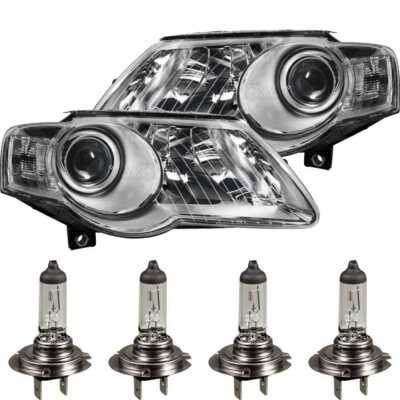 Scheinwerfer Set für VW Passat 3C B6 Bj. 05-11 inkl. Philips H7+H7+30% + Motoren