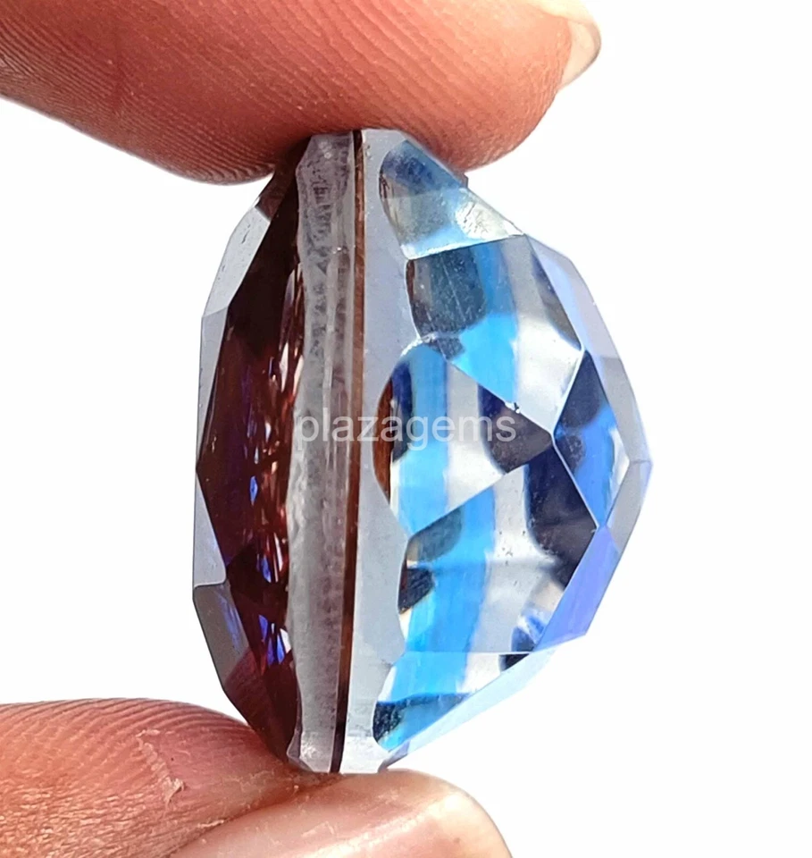 Rare Bi-Color Rutilated Quartz 66 Ct Certified Pear Cut Loose Gemstone 4AUU - Image 4 of 4