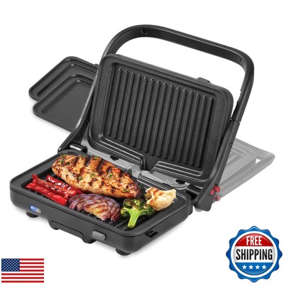 MultiMaker Flex Press Grill System, Grill + Griddle, Removable Plates - Forge