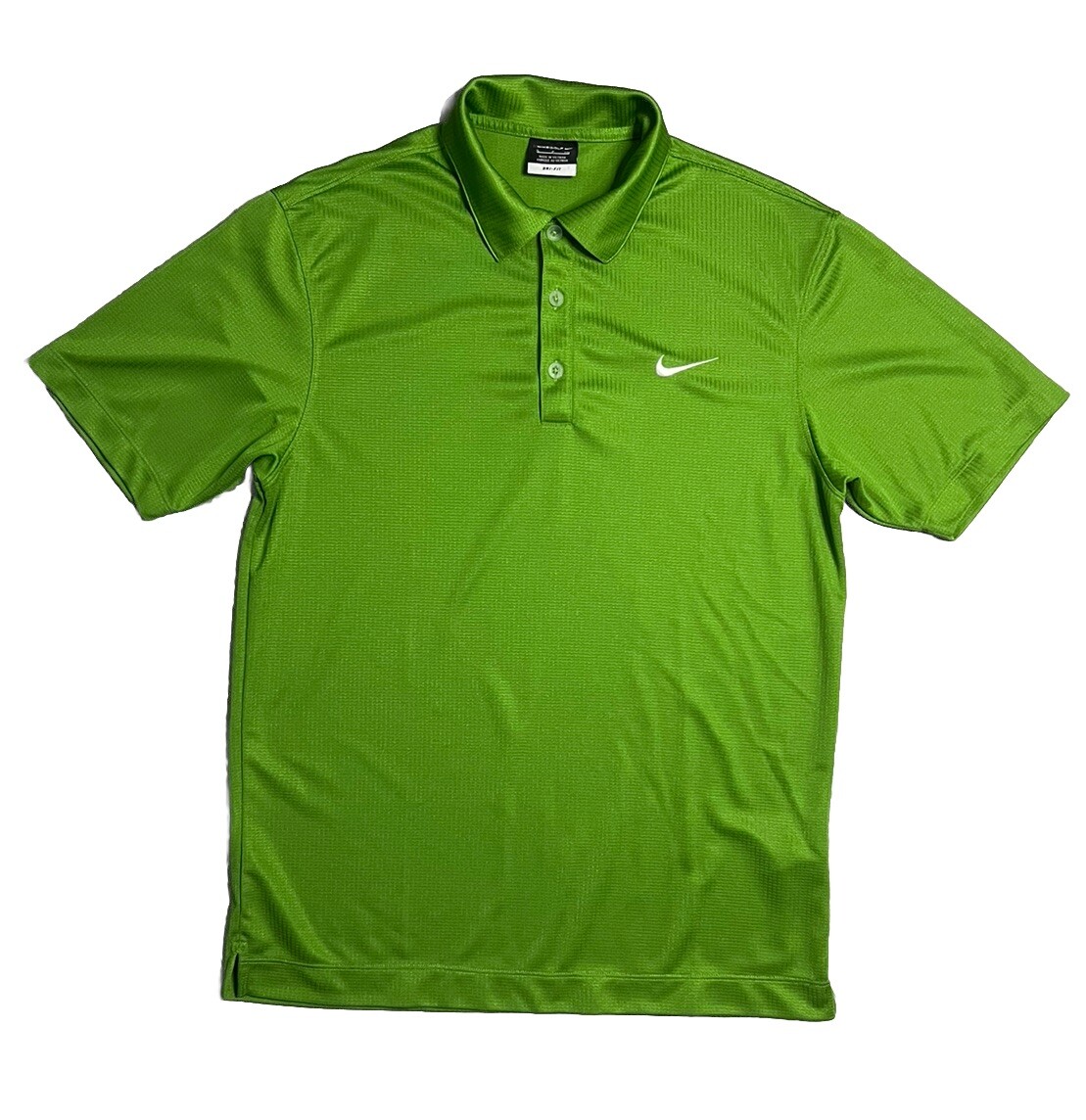 NIKEポロ M グリーン Nike Golf Dri-FIT Men's Size S Lime Green S/S Checkered